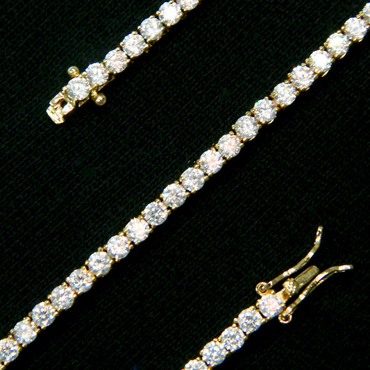 3mm Gold Plated Tennis Chain