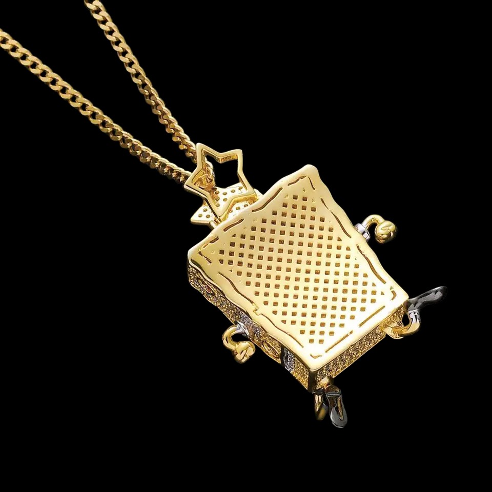 Pendentif éponge Iced Out custom