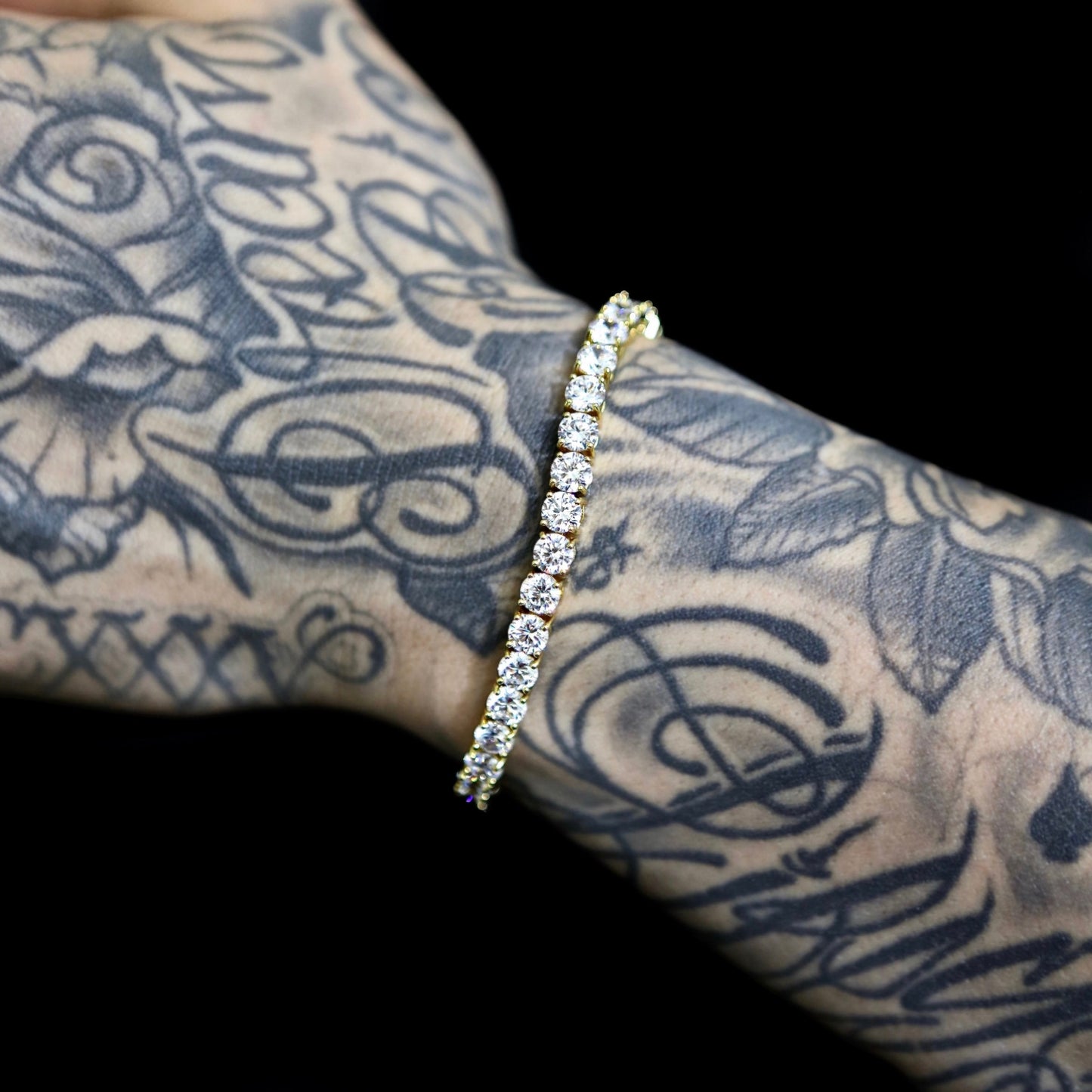 5mm Gold Plated Custom Tennis Bracelet