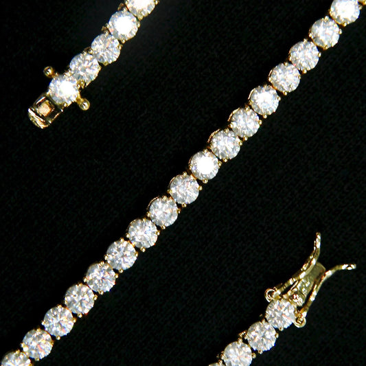 3mm Gold Plated Tennis Bracelet