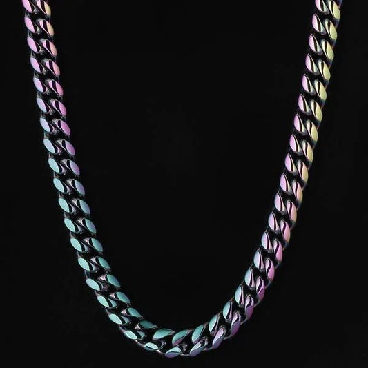 10mm Neo Chrome Miami Cuban Chain