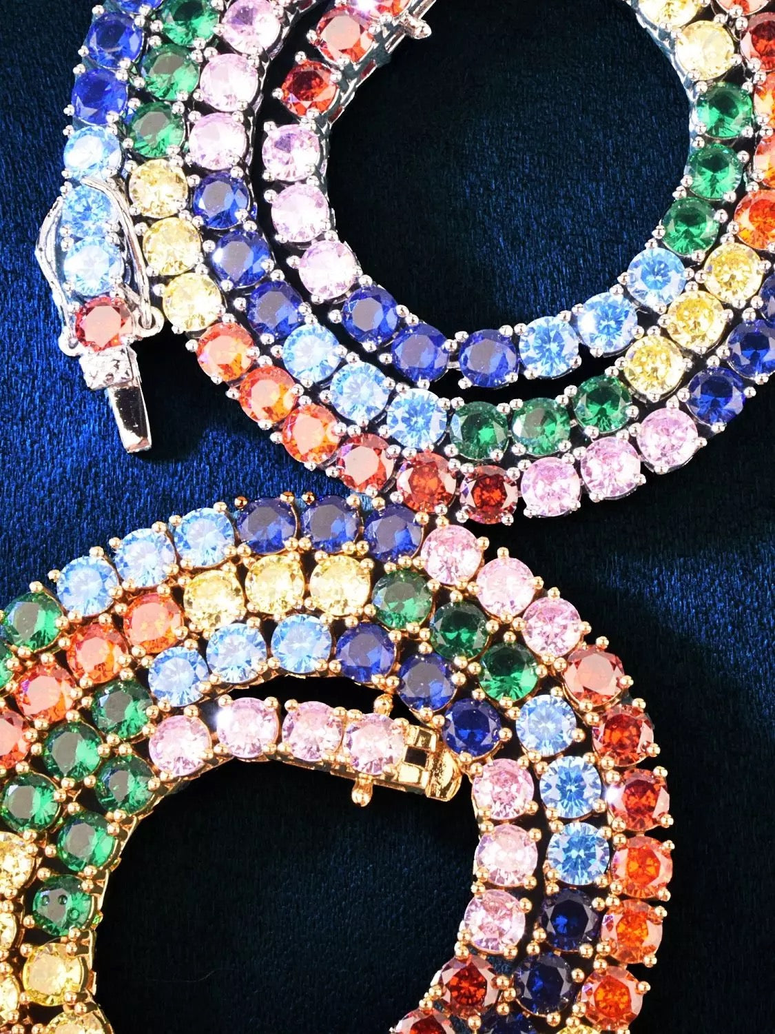 4mm Multi Color Tennis Chain