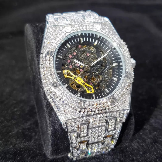 Royal Majestic 44mm – Fully Iced Skeleton Watch
