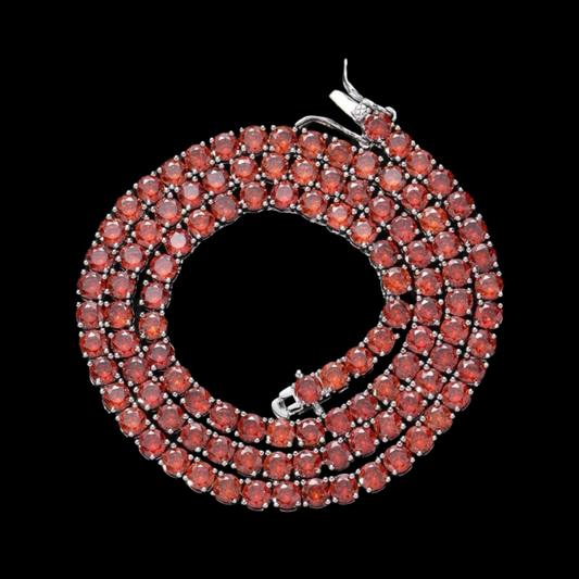 Robijnrood | Tennis Ketting