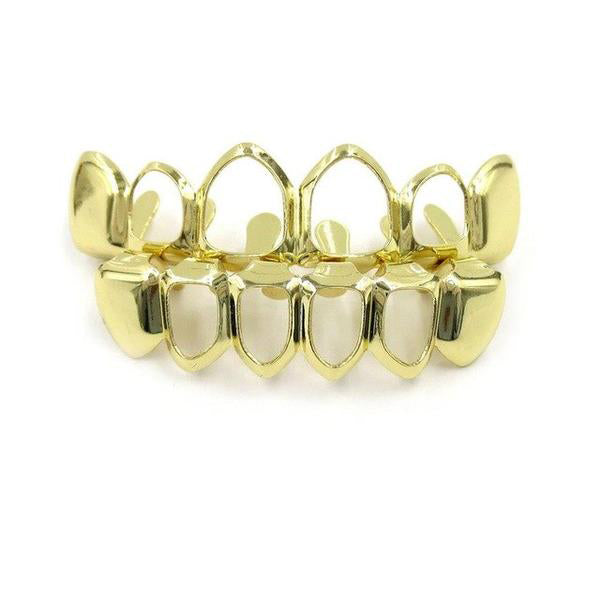 6/6 Open Gold Plated Grillz