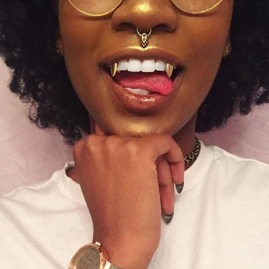 Gold Plated Fang Tooth