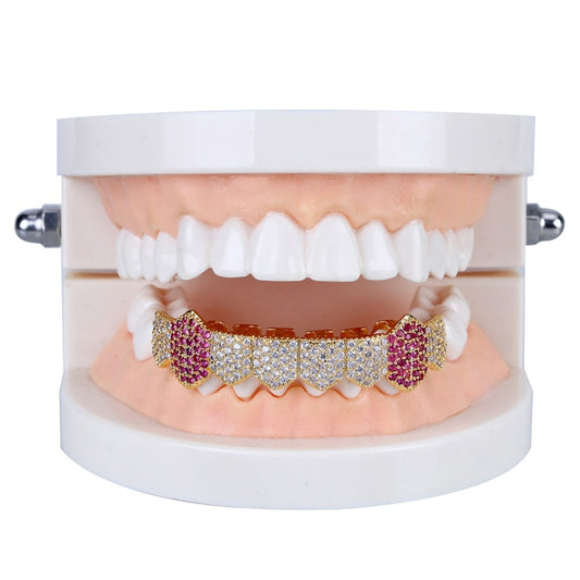 Royal Pink Lab Diamond Fang Grill