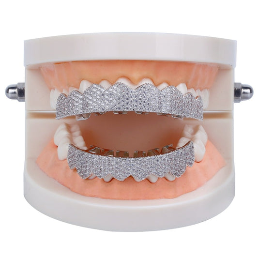 8-Tooth Premium ICED OUT Lower Grillz