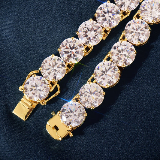 10mm Gold Plated Tennis Chain