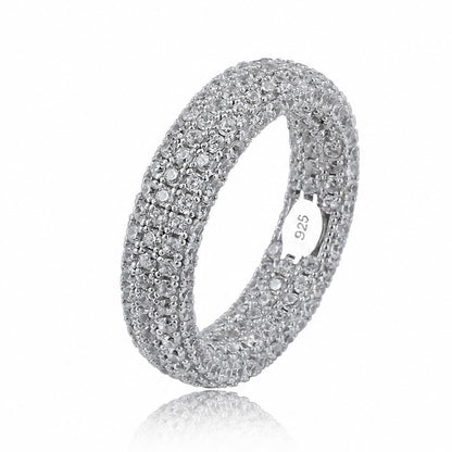 925 Silver Fully Iced Out Ring