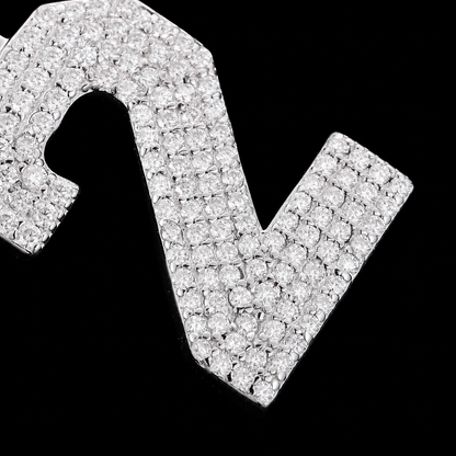 Moissanite Diamond Number Pendant 