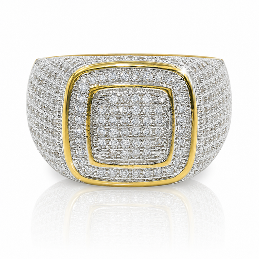 Double Square Signet Ring