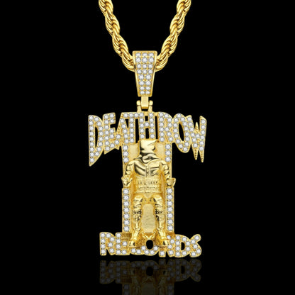 Death Row Moissanite Pendant