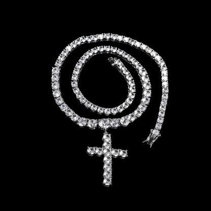 4–6mm Iced Cross Tennis Chain