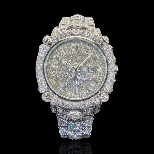 Pirate Skull 44mm – Fully Iced Watch