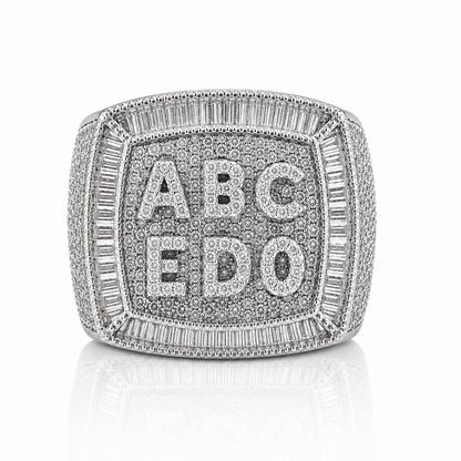 Personalized Diamond Name Ring