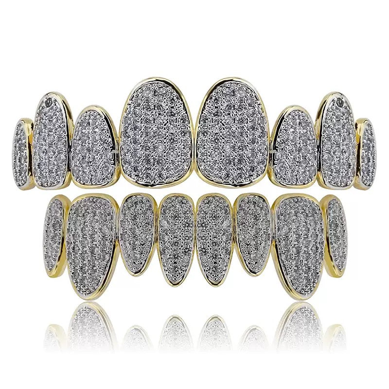 8/8 Rounded Pavé ICED Grillz 