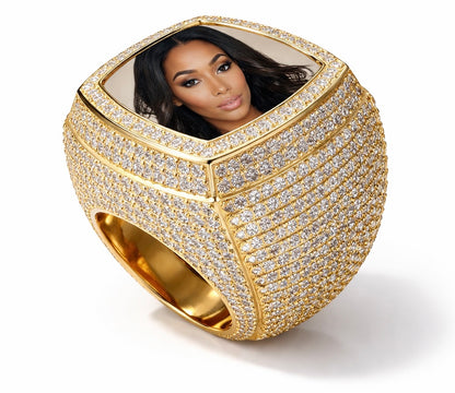 Bague Photo Personnalisée