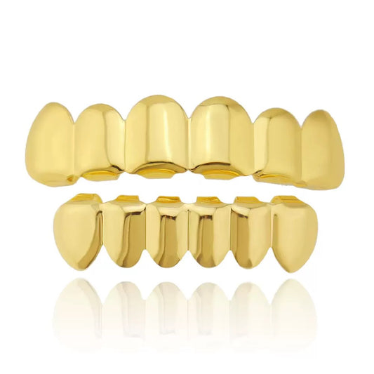 Ensemble Grillz plaqué or