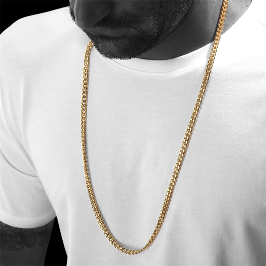 6mm Gold Plated Miami Cuban Ketting