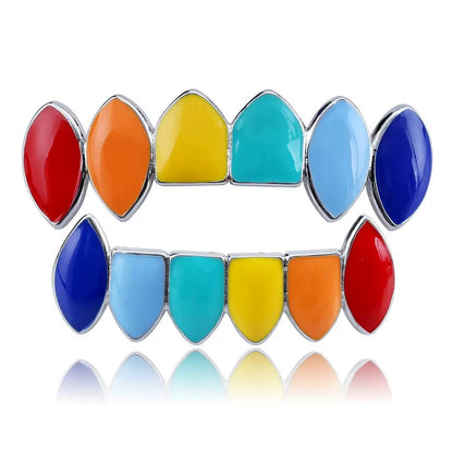Tekashi69 Ensemble de grillz aux couleurs arc-en-ciel