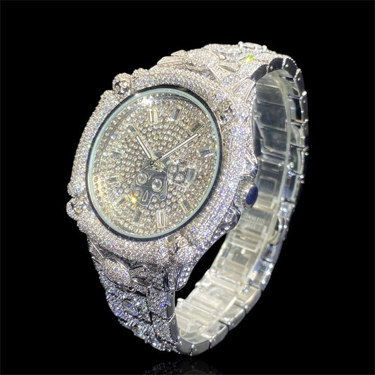 Pirate Skull 44mm – Fully Iced Watch