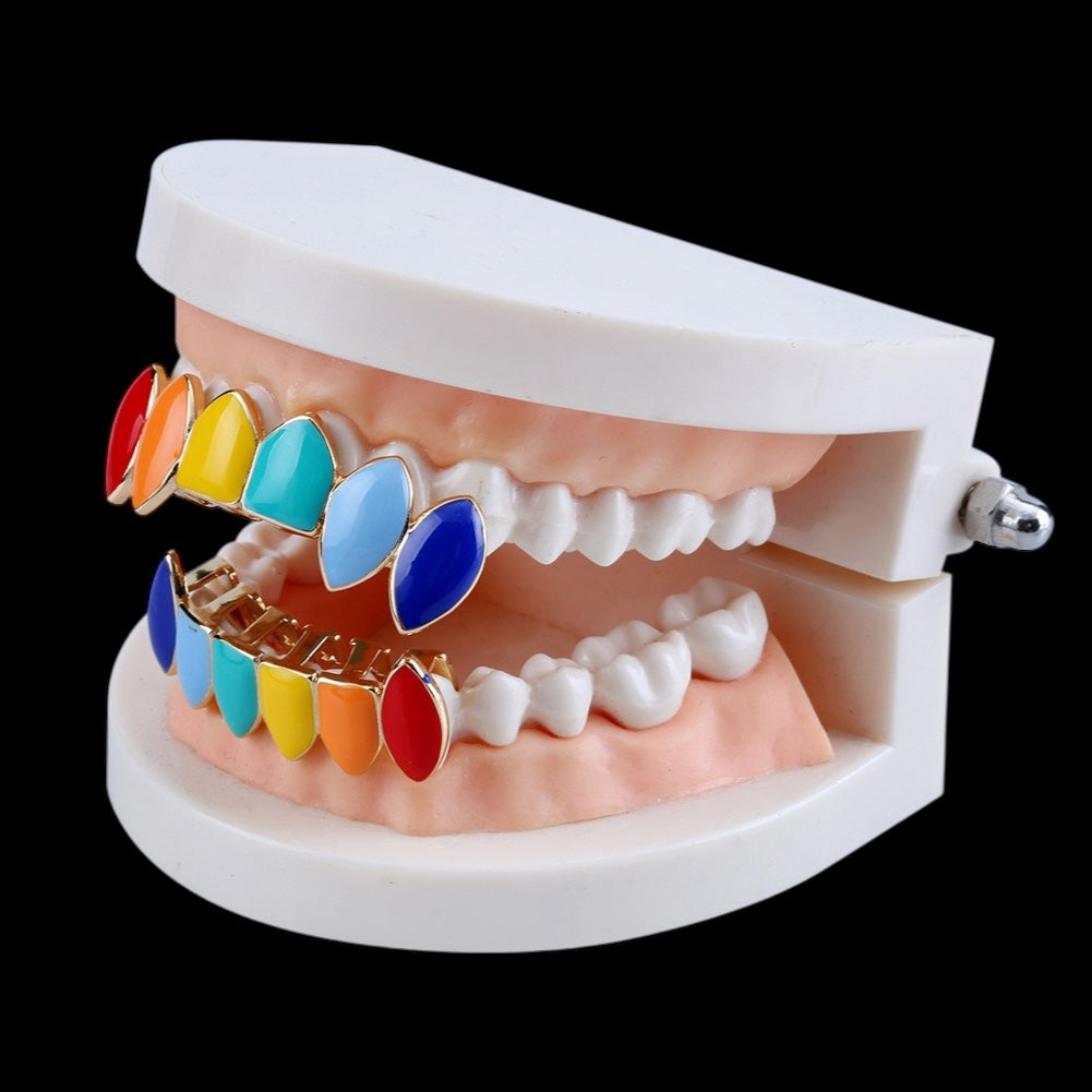 Tekashi69 Ensemble de grillz aux couleurs arc-en-ciel