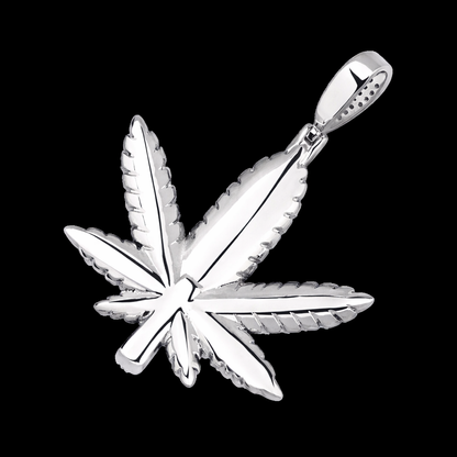 Premium Iced Out Cannabis Leaf Pendant