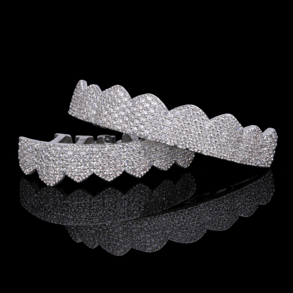 8/8 Premium Iced Out Grillz Ensemble