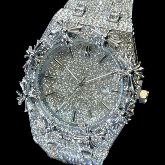 Royal Cross 44mm – Fully Iced Watch