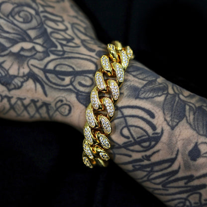 18mm Iced Out Miami Cuban Bracelet