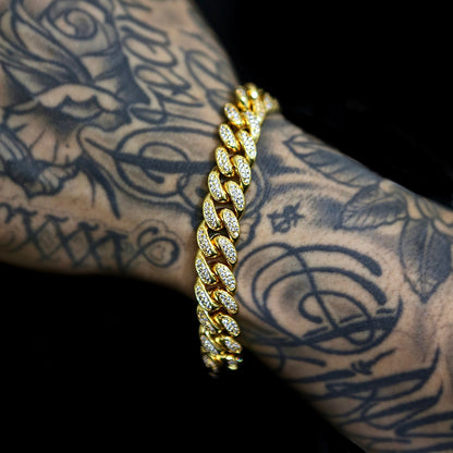12mm Iced Out Miami Cuban Bracelet