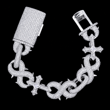 Diamant Croix Infini / Bracelet Cubain