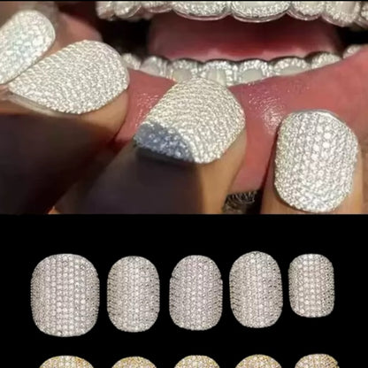 Premium Iced Nail Grillz Set