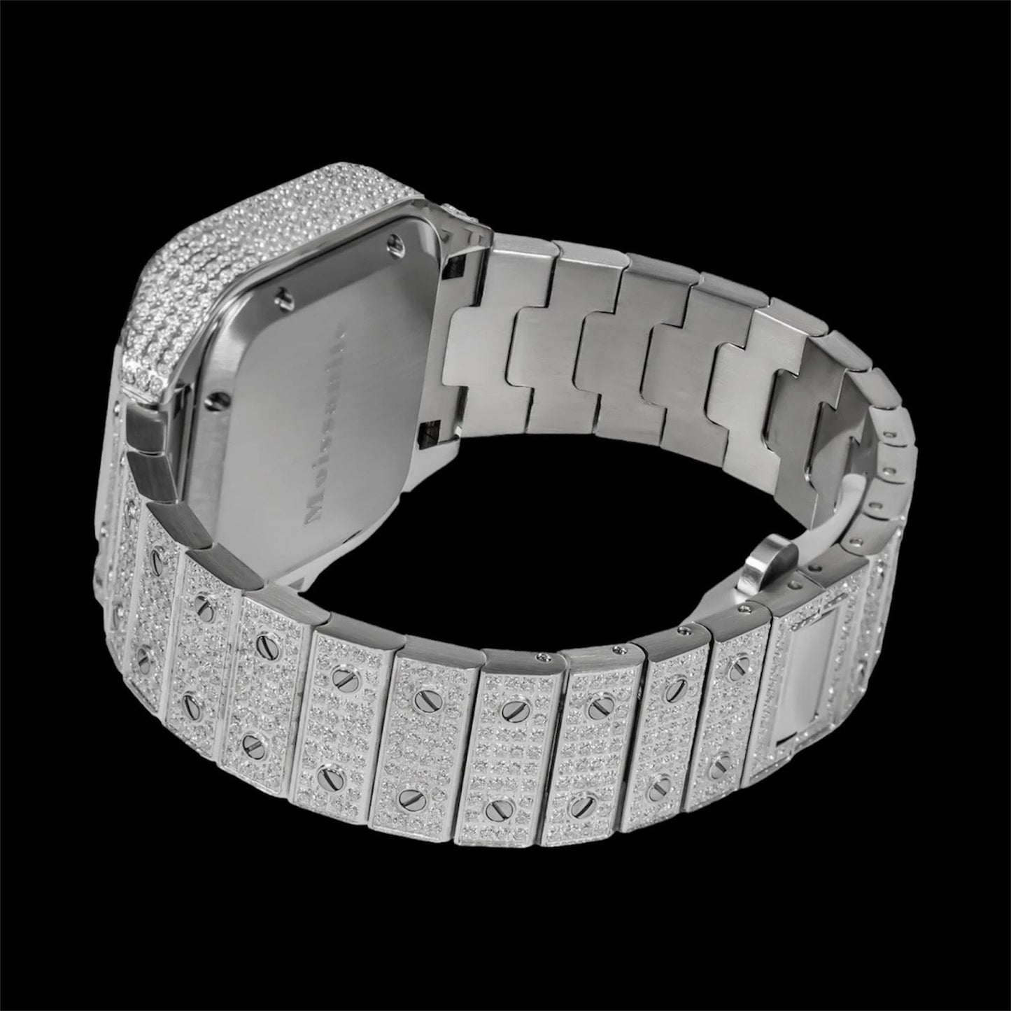 Moissanite Diamanten King Square Horloge