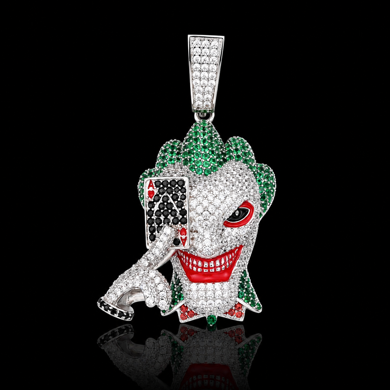 Evil Clown Ace Card Pendant