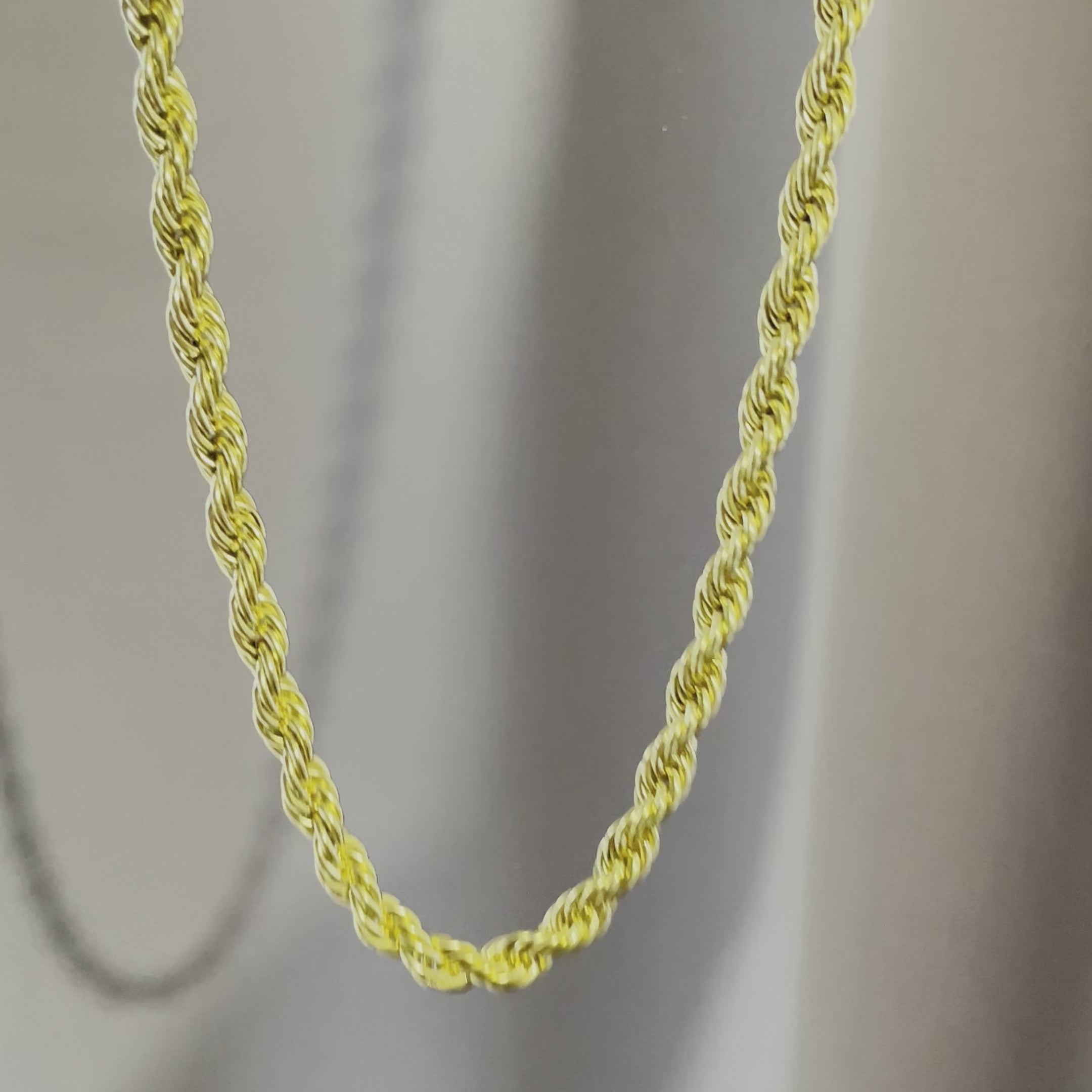 10mm Gold Plated Dookie Rope Chain ICED OUT