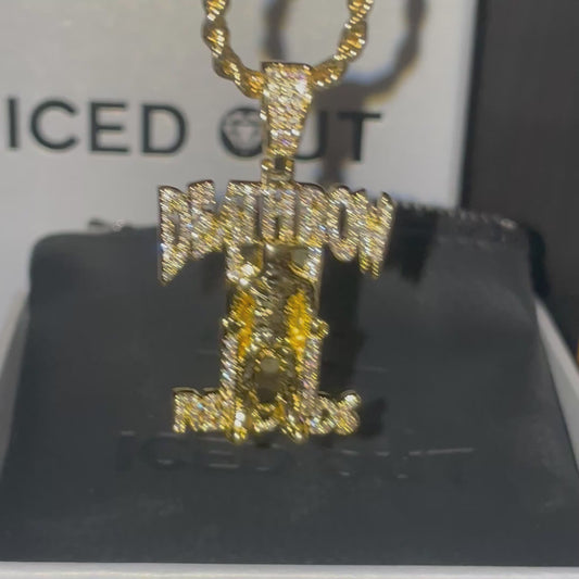 Death Row Moissanite Diamond Pendant